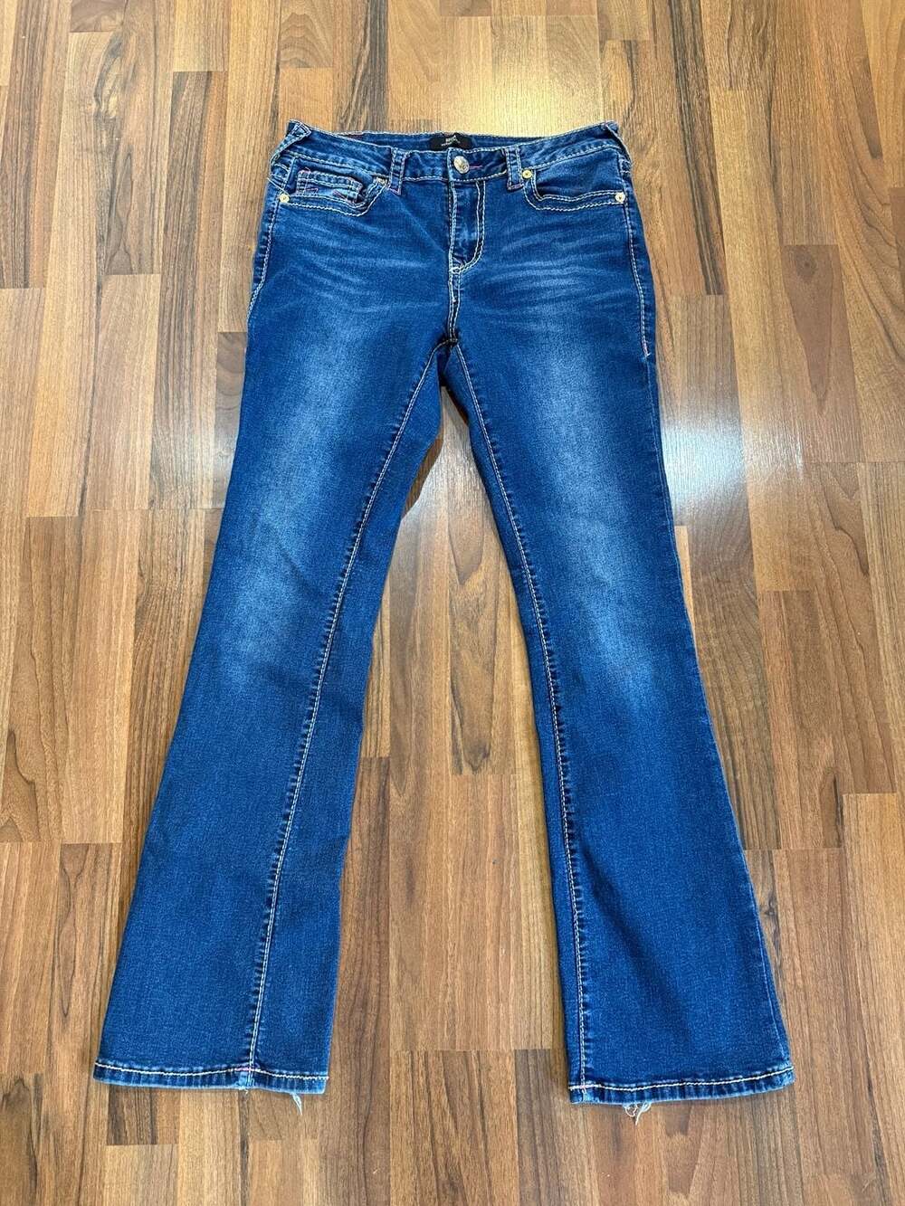 True Religion Becca Mid Rise Bootcut Size 30 Dark Wash Jeans